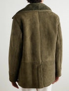 Ralph Lauren Purple label - Double-Breasted Shearling Jacket - Green