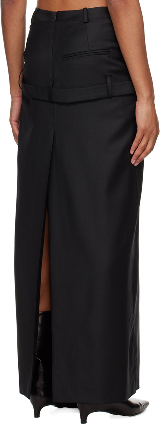 SRVC Black Staff Maxi Skirt