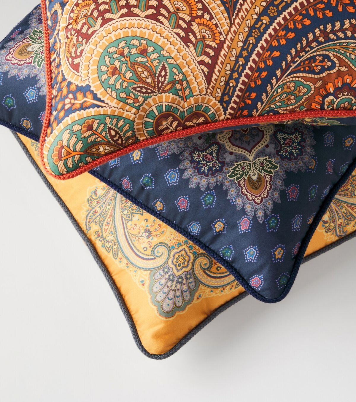 Etro Printed cotton cushion