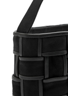 ST. Agni Woven Mini Suede Tote - Black - One Size