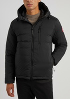Canada Goose Lodge Black Hooded Feather-light Shell Jacket