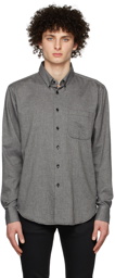 Naked & Famous Denim Grey Organic Cotton Shirt
