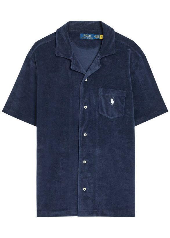 Photo: Polo Ralph Lauren Logo-embroidered Terry Shirt Navy