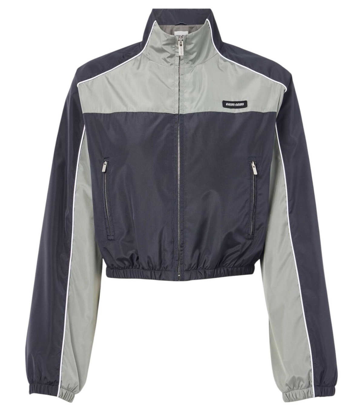 Miu Miu Technical cropped track jacket Miu Miu