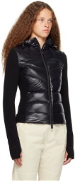 Moncler Grenoble Black Quilted Down Hoodie