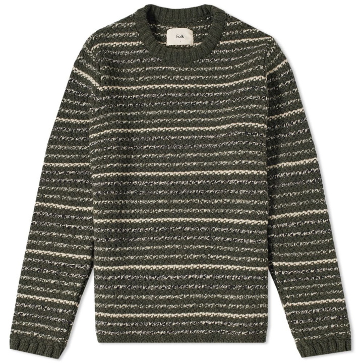 Photo: Folk Cryptic Stripe Crew Knit