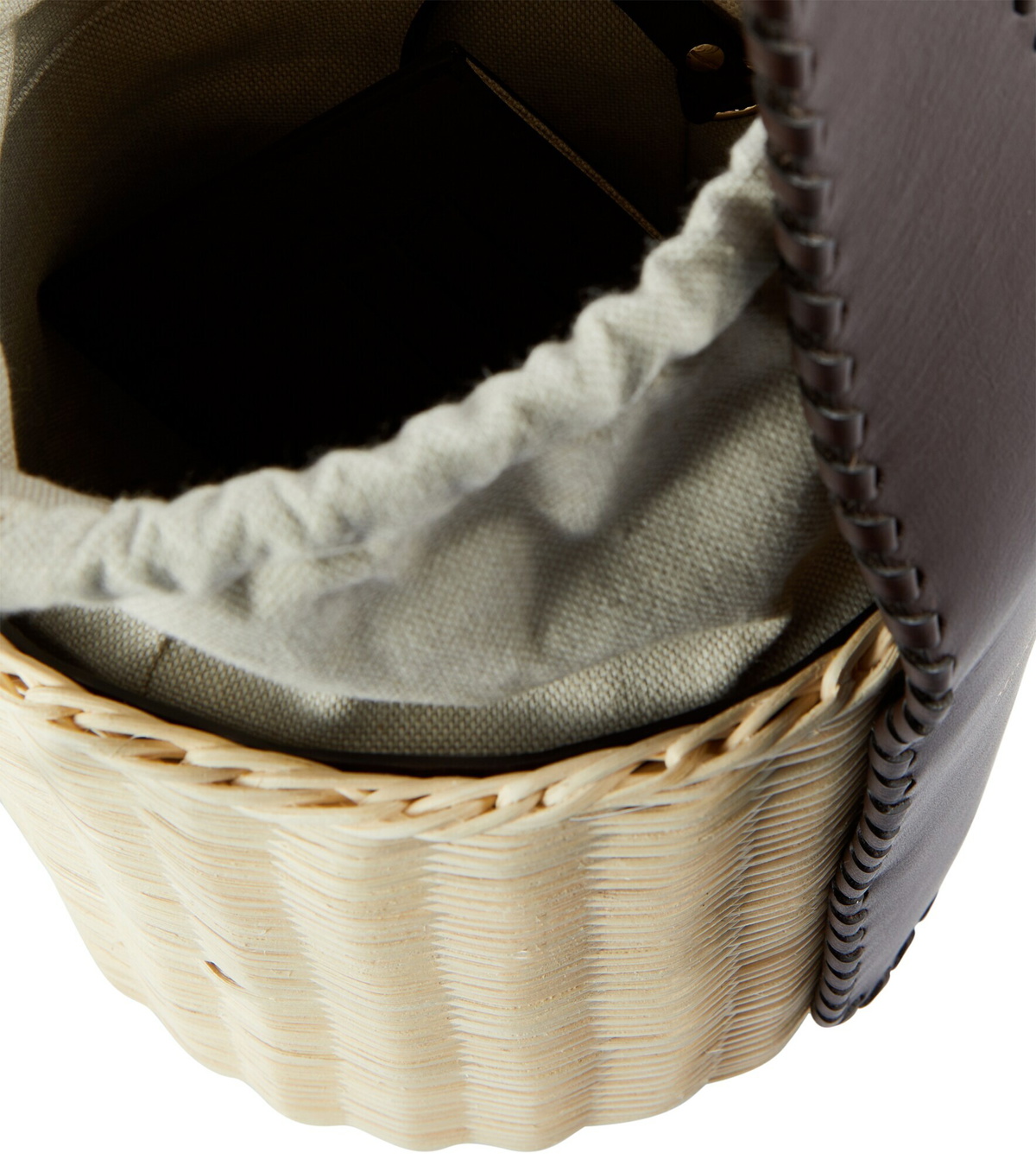 Max Mara - Jane1 Small rattan bucket bag Max Mara