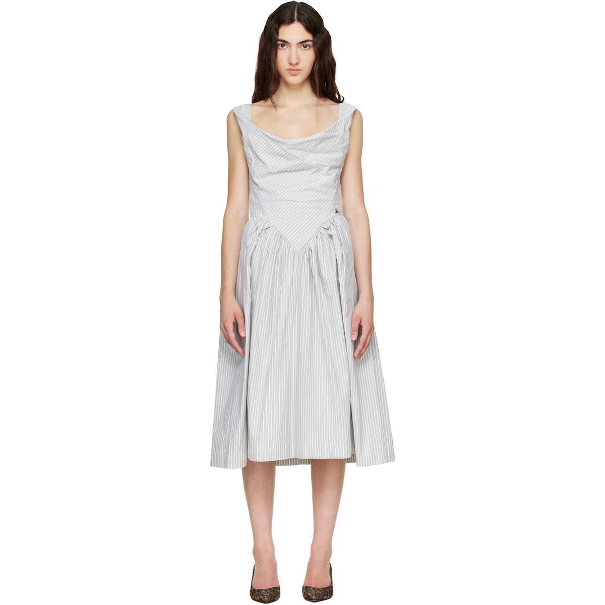 Vivienne Westwood Gray Sunday Midi Dress