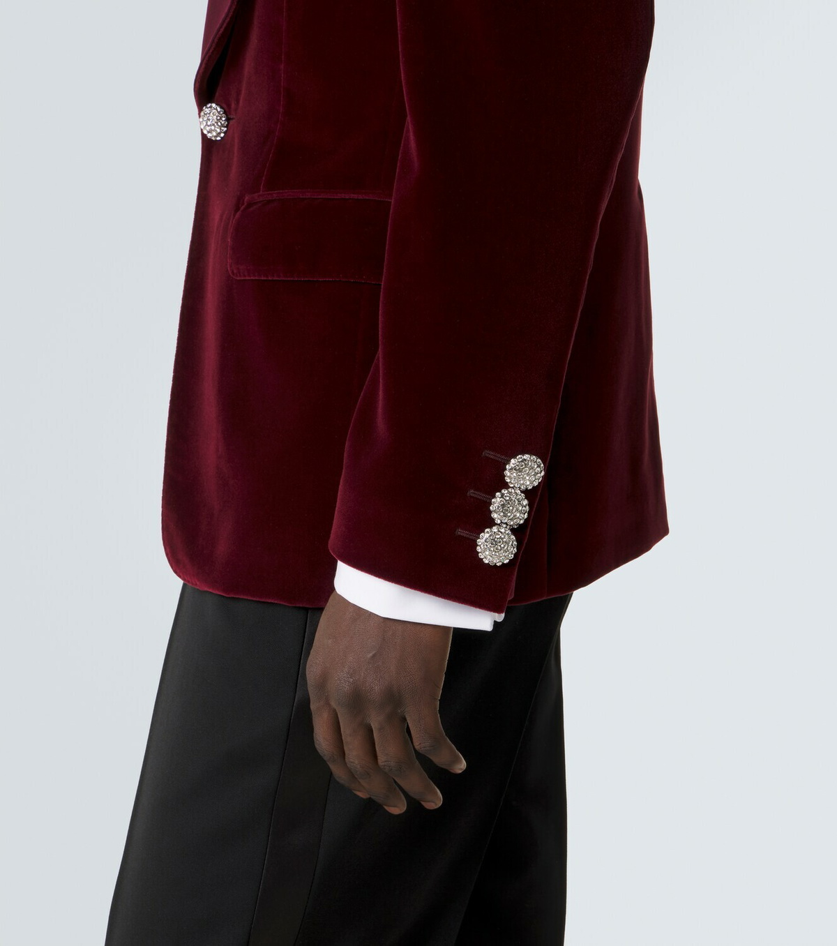 Dolce&Gabbana Cotton-blend velvet tuxedo jacket