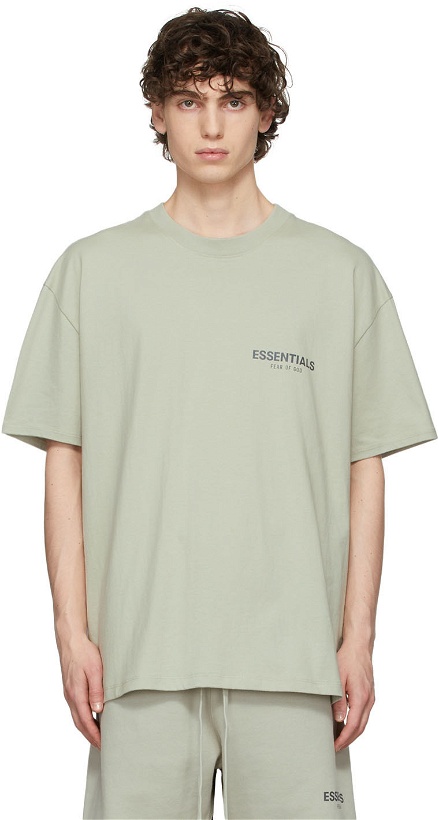 Photo: Essentials SSENSE Exclusive Green Jersey T-Shirt
