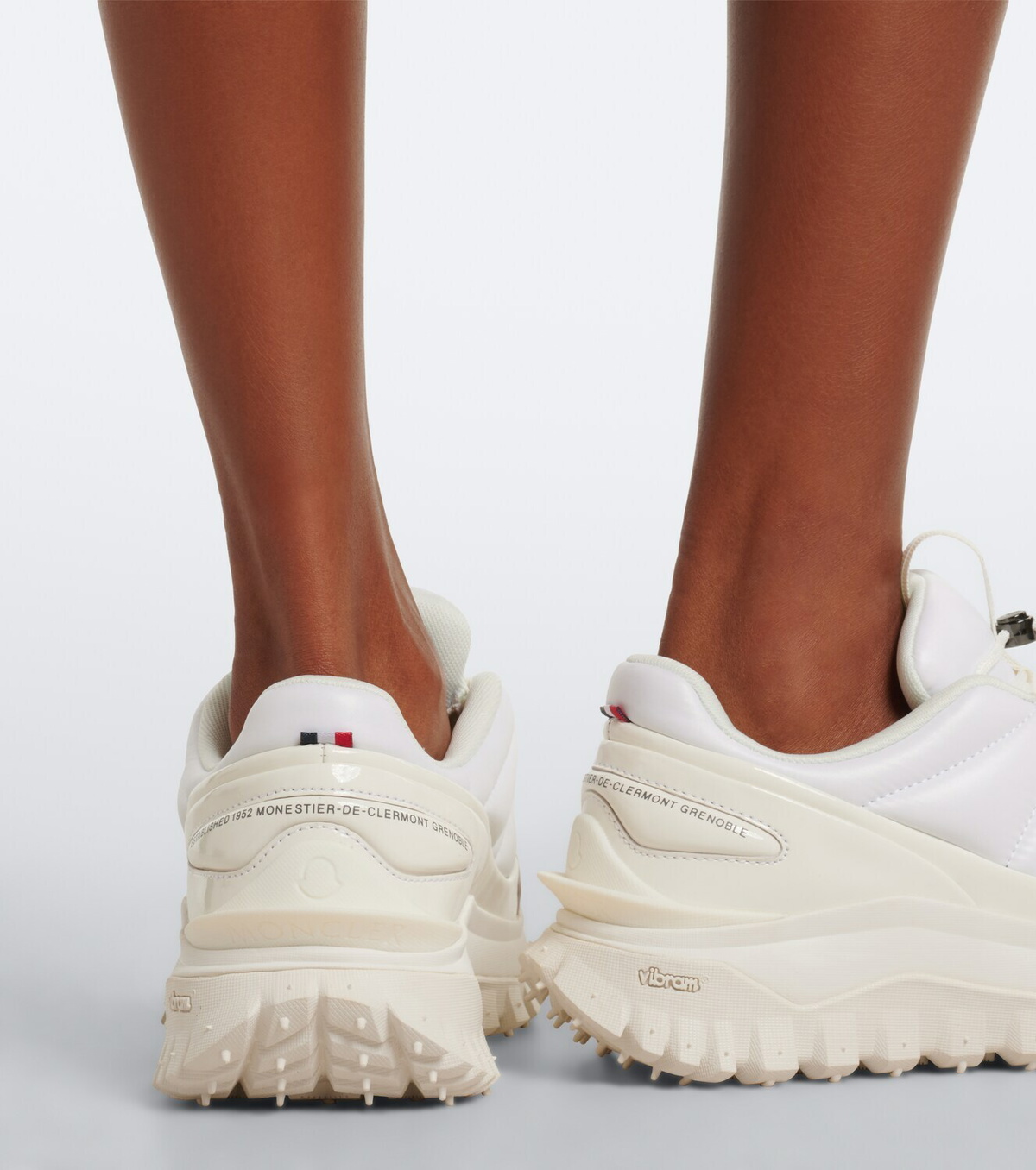 Moncler Trailgrip Puffer leather-trimmed sneakers