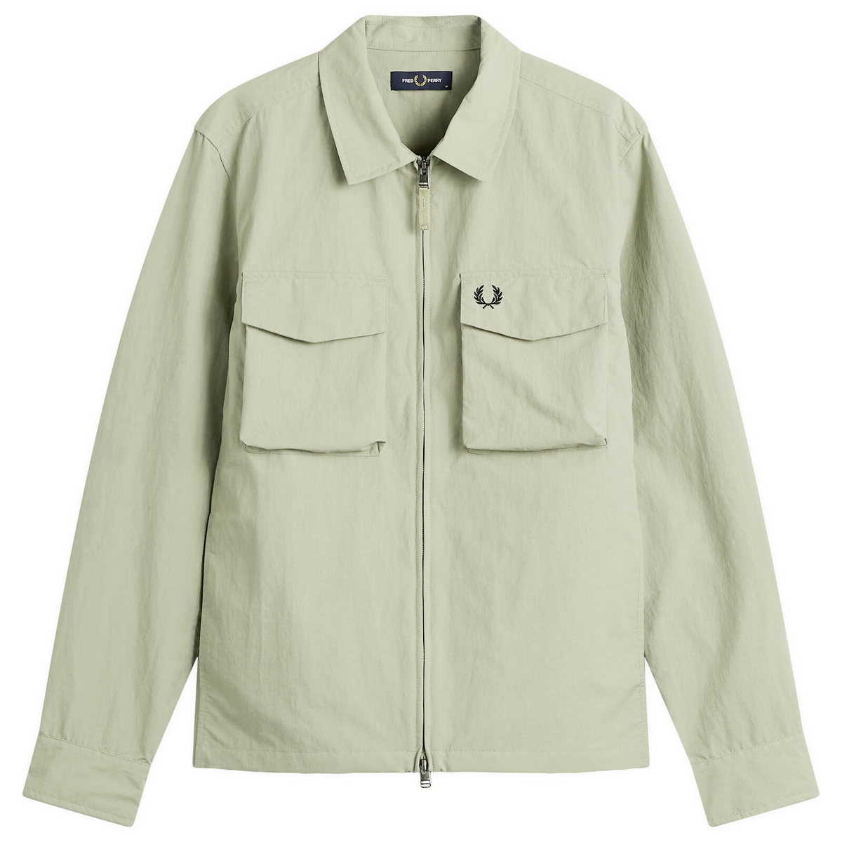 Fred Perry Men's Ripstop Pocket Overshirt in Seagrass