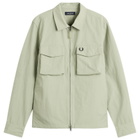 Fred Perry Men's Ripstop Pocket Overshirt in Seagrass
