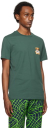 Moschino Green Teddy Patch T-Shirt