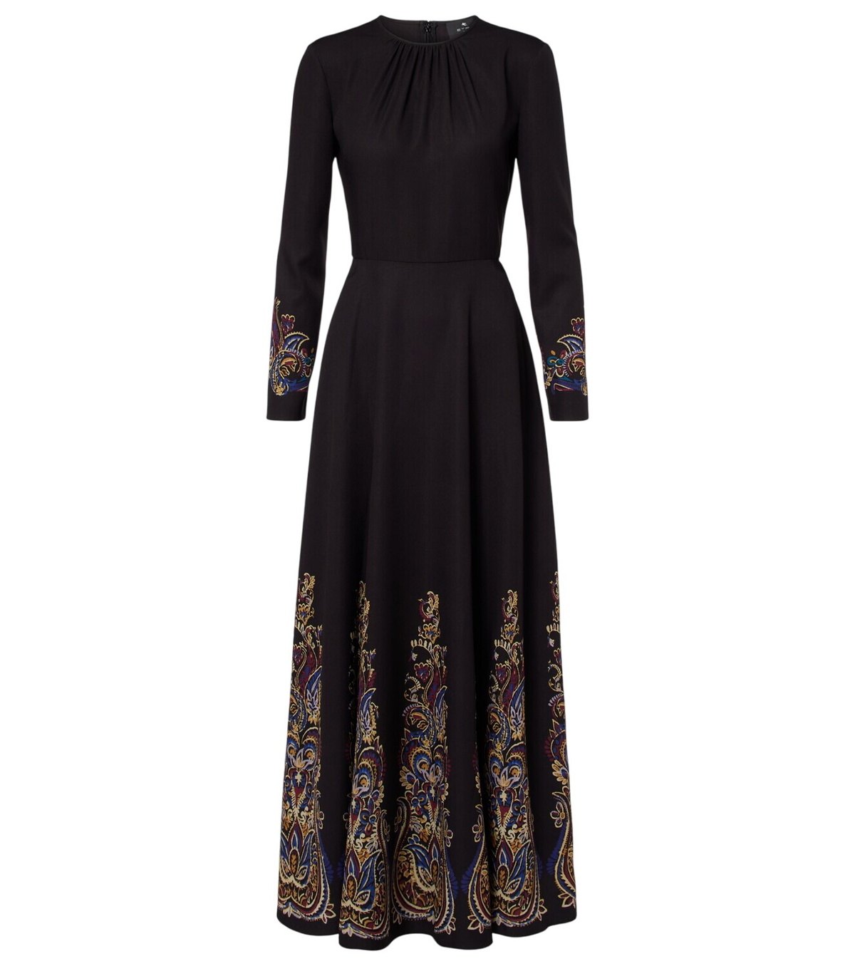 Etro Paisley velvet turtleneck maxi dress Etro