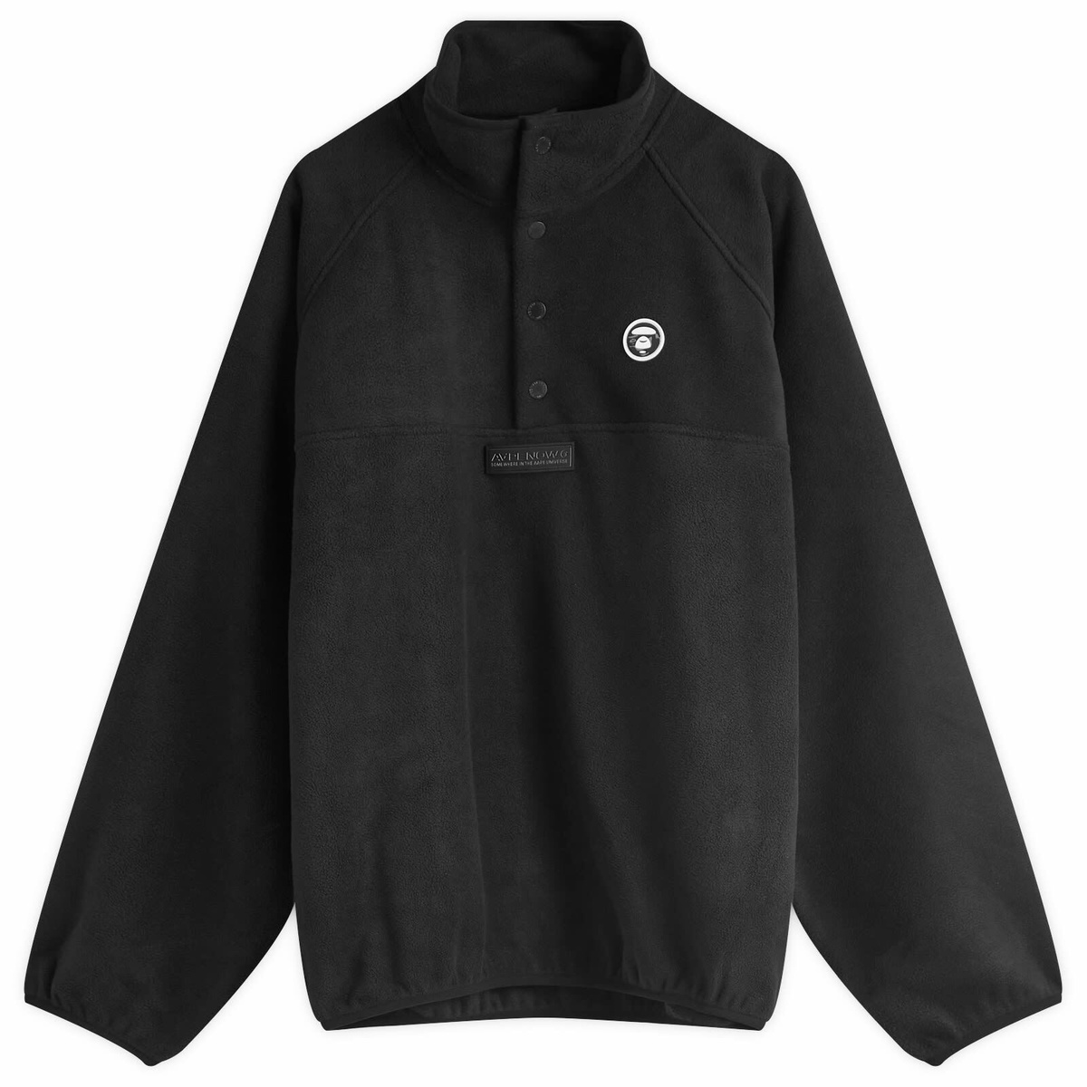 世界的に Men's AAPE A by AAPE Black in Fleece Polar Neck Moc Now トップス