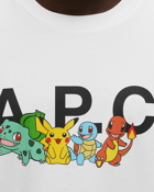 A.P.C. T Shirt Pokémon The Crew H White - Mens - Shortsleeves