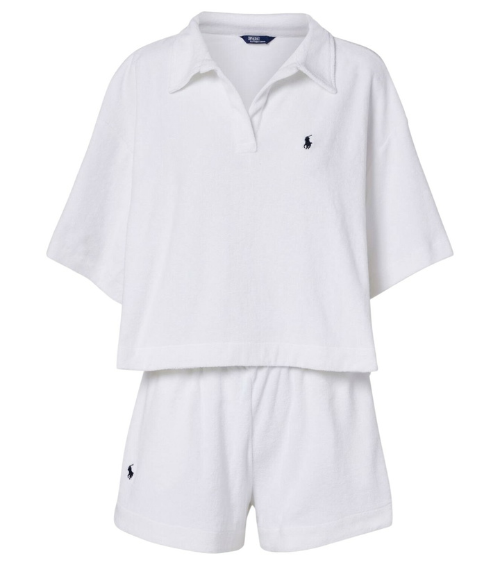 Photo: Polo Ralph Lauren Cotton terry polo shirt and shorts set