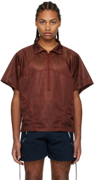 Saul Nash Burgundy Flatlock Polo