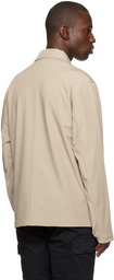 Stone Island Taupe Spread Collar Jacket