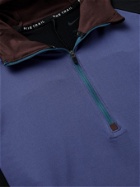 Nike Running - Trail Element Slim-Fit Colour-Block Printed Dri-FIT Half-Zip Hoodie - Purple