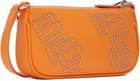 BY FAR Orange Mini Rachel Shoulder Bag