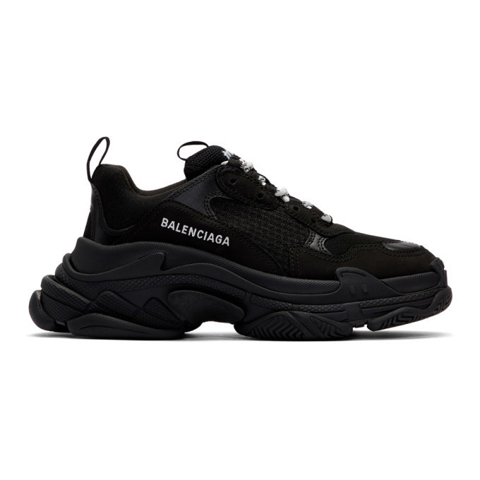 Photo: Balenciaga Black Triple S Sneakers