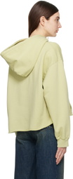 MM6 Maison Margiela Green Unbrushed Hoodie