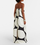Dries Van Noten Polka dots satin gown