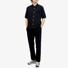 Norse Projects Men's Rollo Cotton Linen Short Sleeve Shirt in Dark Navy