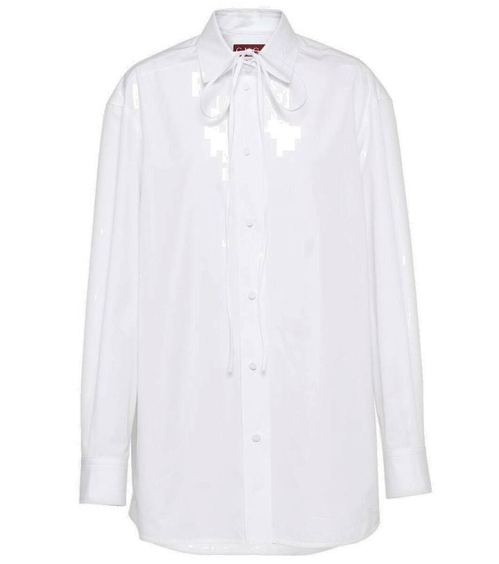 Photo: Gucci Bow-detail cotton poplin shirt