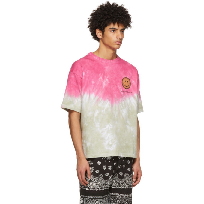Children of the discordance Short Sleeved Patchwork Shirt With Bandana  Prints in Pink for Men