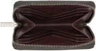 Rick Owens Burgundy Zipped Wallet