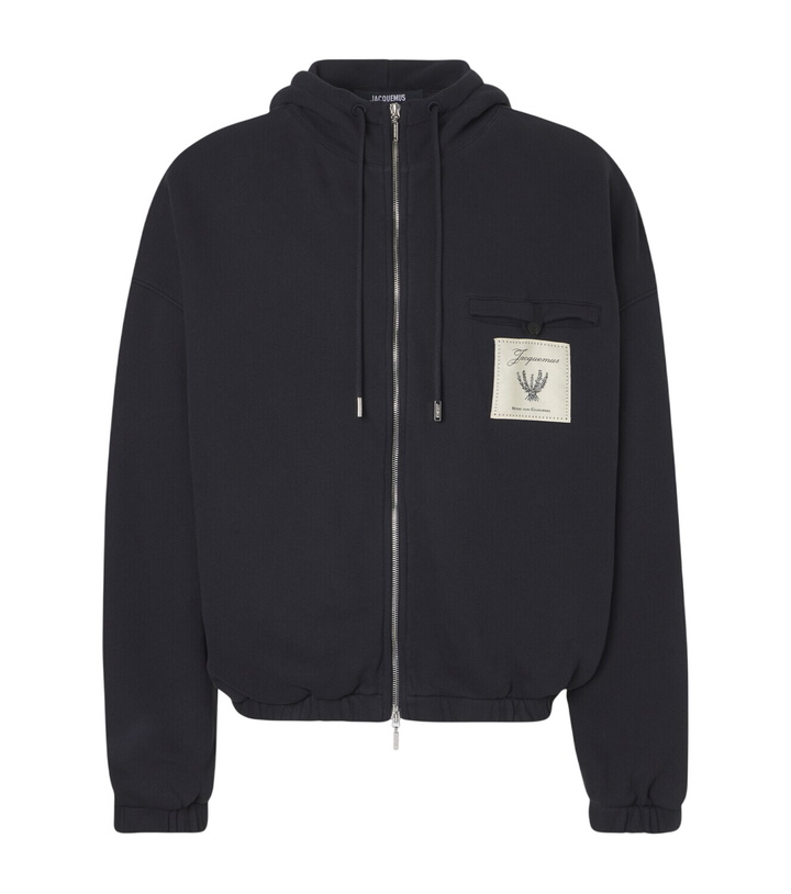 Photo: Jacquemus Torneo cotton fleece zip-up hoodie