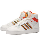 Adidas Men's Rivalry Halloween Sneakers in White/Orange