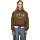 Polo Ralph Lauren Brown 'The RL Fleece' Western-Logo Hoodie