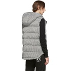 Balmain Black and White Down Houndstooth Vest