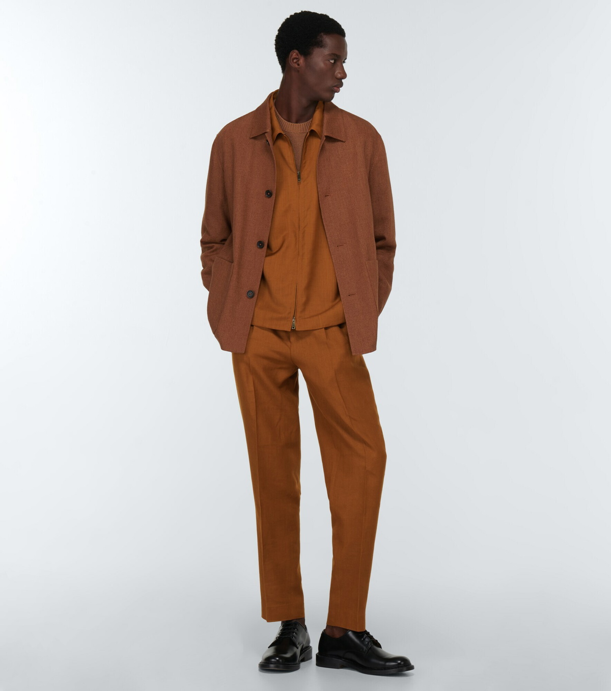 Zegna - Pleated linen and wool pants Zegna