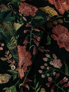 Séfr - Marcel Embroidered Velvet Shirt - Green