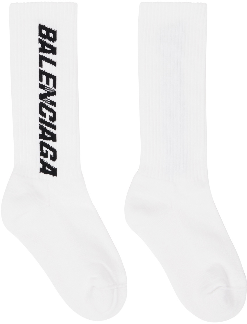 Photo: Balenciaga White Racer Socks