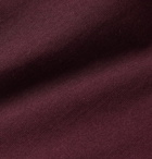 Kiton - Cashmere and Silk-Blend Polo Shirt - Burgundy