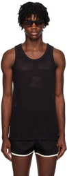 HAULIER Black 'Le Sud String' Tank Top