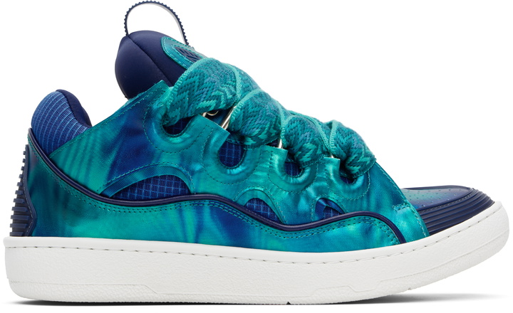 Photo: Lanvin Blue Curb Sneakers