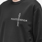 MASTERMIND WORLD Men's Cross Logo Crew Sweat in Black