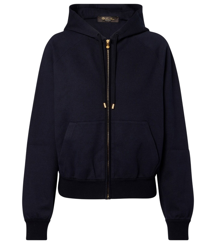 Photo: Loro Piana Viera cotton, silk, and cashmere fleece hoodie