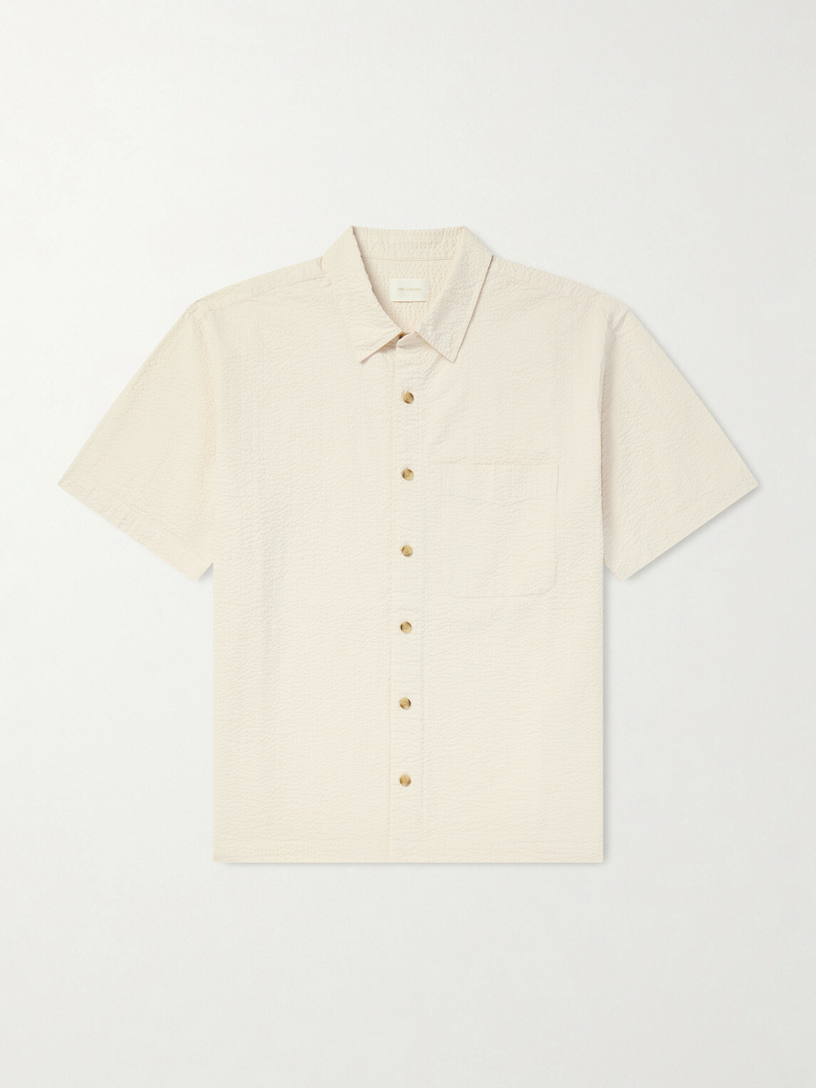 Aimé Leon Dore - Cropped Cotton-Seersucker Shirt - Neutrals