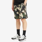 A Bathing Ape Men's Map Camo Regular Fit Beach Shorts in Green