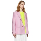 Comme des Garcons Homme Plus Reversible Pink Multi Fabric Blazer