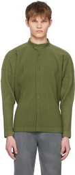 HOMME PLISSÉ ISSEY MIYAKE Khaki Monthly Color March Shirt