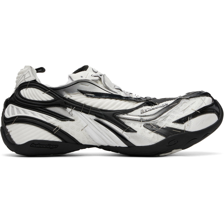 Photo: Balenciaga White & Black Soleless Sneakers